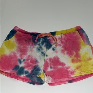 Tie-dye sweat shorts